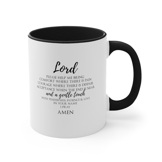 Lord Accent Coffee Mug, 11oz, Christian Gift, Faith Gift, Inspirational Gift