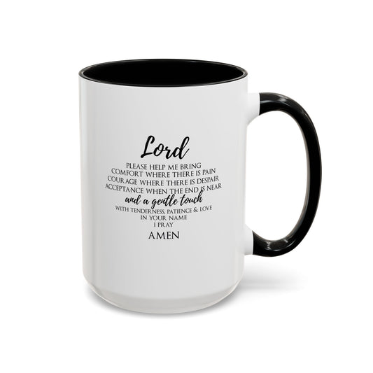 Lord Accent Coffee Mug, 11oz, 15oz, Christian Gift, Faith Gift, Inspirational Gift