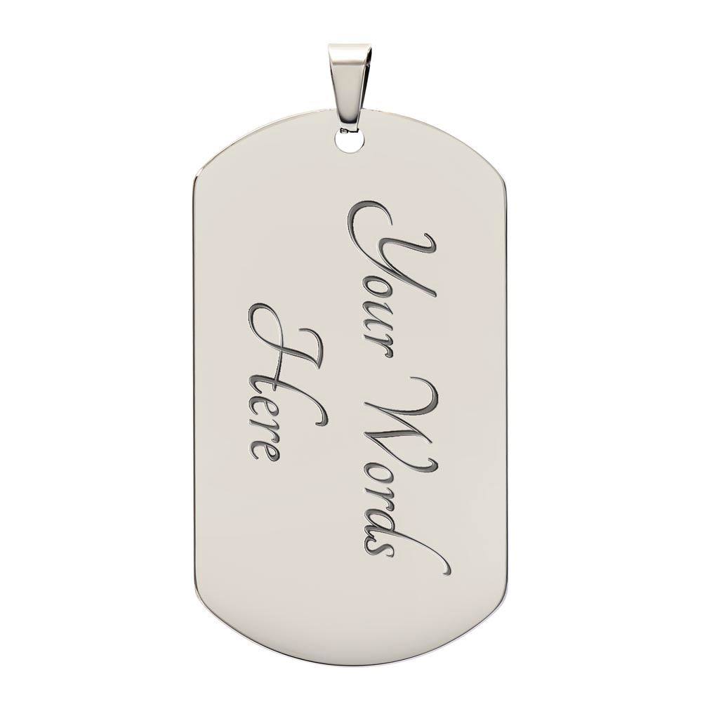 Personalized Dispatcher's Prayer Dog Tag Necklace, With Optional Customizable Engraving, The Perfect Gift For The Dispatcher in Your Life, Gift For Husband, Boyfriend, Christian Gift, Faith Gift