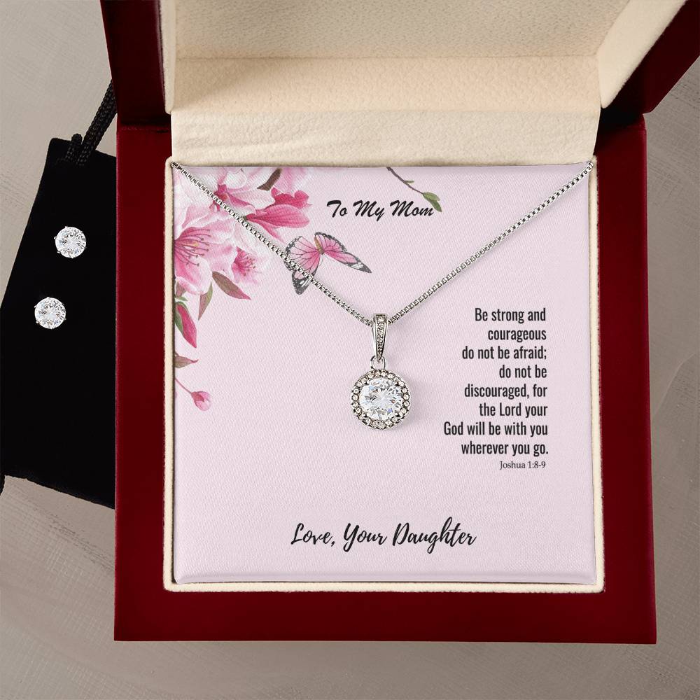 Be Strong Pendant Necklace Gift for Mom,Mother's day Gift, Birthday Gift, Gift from Daughter